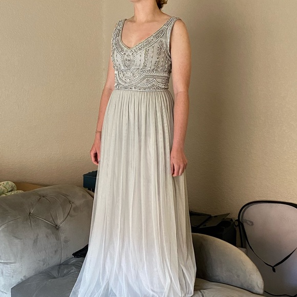 NWOT BHLDN BEADED GOWN, size 8 - Picture 13 of 14